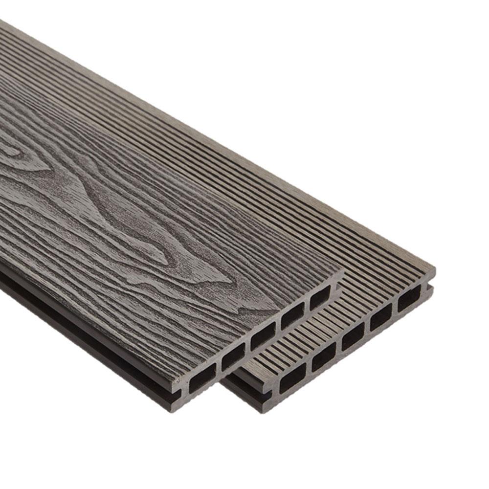 COMPOSITE DECKING PLANK 148mm x 25mm x 5000mm (GRAPHITE GREY)